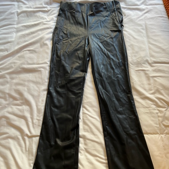 Zara Pants & Jumpsuits Zara Leather Pants Poshmark